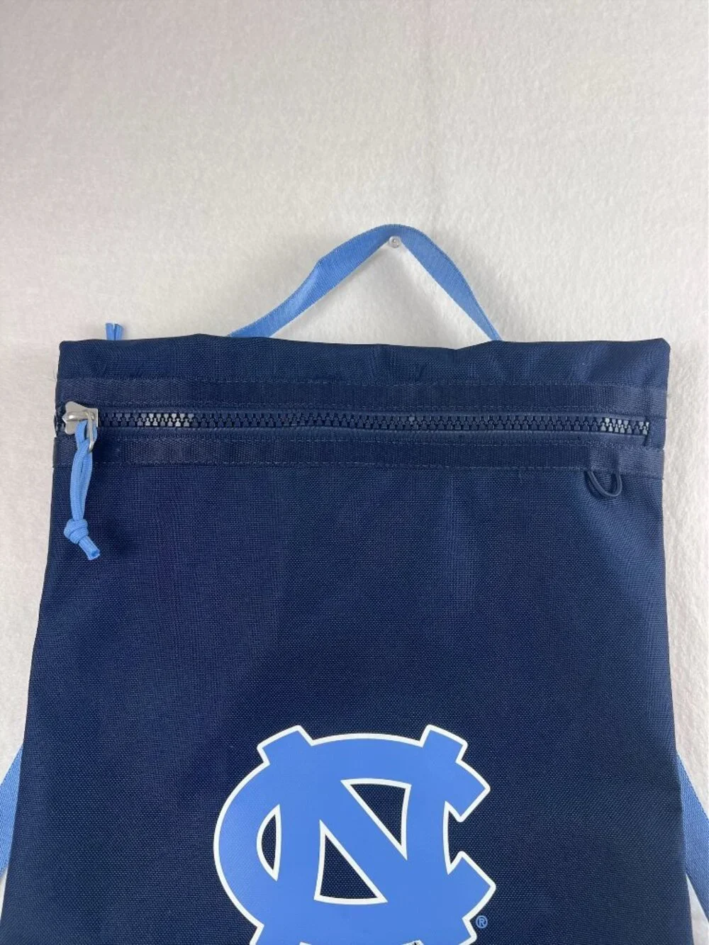 Nike North Carolina Tar Heels UNC Drawstring Backpack Gym Sack Navy Blue